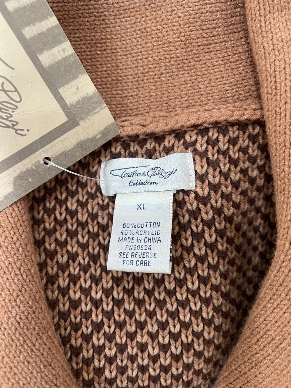 Tasha Polizzi Tan and Brown Dakota Western Horse Motif Cardigan - Picture 13 of 14